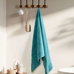 haus & kinder Pink & Blue 2 Pieces Cotton 500 GSM Towel Set-image-54