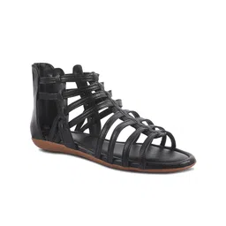 Padchin Women Striped Party Gladiators Flats-picture-6