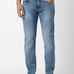 VAN HEUSEN DENIM LABS Men Mid-Rise Slim Fit Heavy Fade Jeans-picture-28