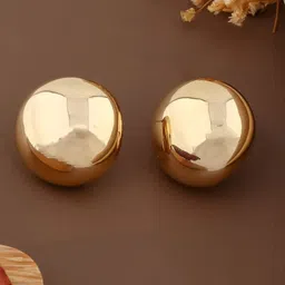 QUERALT Brass-Plated Circular Shaped Studs-picture-5