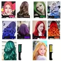 mypleasureshopee Set of 12 Pc Temporary Washable Hair Chalk Color Combs for Unisex (Multicolour) image 3