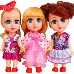 Realistic Three Sister Dolls with Fancy Dress & Movable Body Parts for Kids|102-image-81