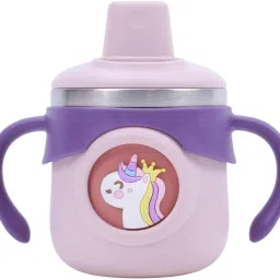 Stainless Steel Insulated Hot & Cold Baby Sipper Bottle with Handle, BPA Free-11