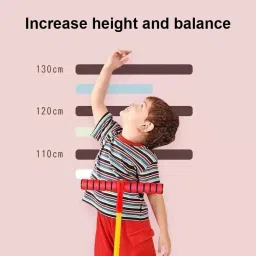 Child-Safe Pogo Stick – Red Yellow Foam Jumper-image-86