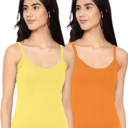 suguna Women Yellow, Orange Camisole-picture-38