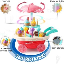 MUSICAL SWEET CART TOYS FOR KIDS MUSICAL TOYS ROLE PLAY TOY FOR PLAYING 39 PCS-image-74