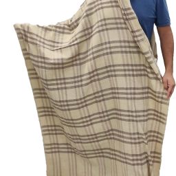 Vrinde Wool Checkered Men Shawl-image-7