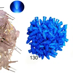 8mm led light with cap holder pack of 130 led blue bulb 8mm led light Electronic Components Electronic Hobby Kit-image-16