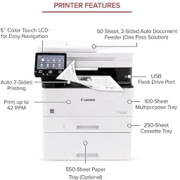Canon imageCLASS MF465dw Multi-function WiFi Monochrome Laser Printer image 2