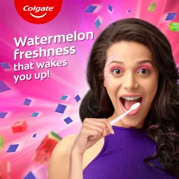 colgate MaxFresh Rainbow Fresh & Watermelon Blast Tooth paste (100g x 2pcs) Toothpaste image 5