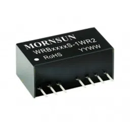 WRB2412S-1WR2 Mornsun 24V to 12V DC-DC Converter 1W Power Supply Module - Ultra Compact SIP Package-63