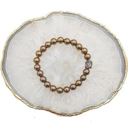 VIBESLE Unisex Artificial Beaded Elasticated Bracelet-2
