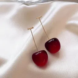 VR Creatives Cherry Quirky Shaped Drop Earrings-26