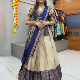 Fabcartz Sequinned Semi-Stitched Lehenga & Unstitched Blouse With Dupatta-46