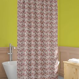 ArtzFolio Grey & Brown Waterproof Shower Curtain-image-82