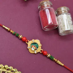 MEIRA JEWELLERY Set Of 2 Artificial Beaded Thread Rakhi-57