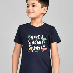 Lux Cozi Boys Printed Round Neck Pure Cotton T-shirt With Shorts-picture-44