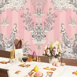 BAESD Off White & Yellow Printed Rectangle Table Placemats-52