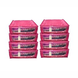 Ajabh Pink Set of 6 Regular Drawer Organiser Organisers image 1