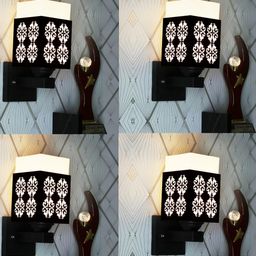 Gojeeva Brown Wood Square Wall Lamps-picture-5