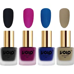 VOLO Set Of 4 Velvet Matte Nail Polish - 8 ml Each - 5 - 14 - 19 - 37-image-91