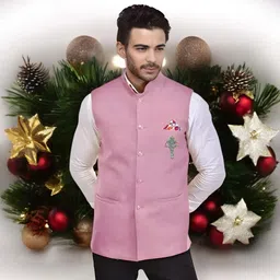 Seetoo Mandarin Collar Woven Nehru Jacket-picture-21