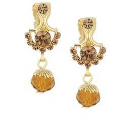 FirstBlush Gold Plated American Diamond Studded Contemporary Studs Earrings-image-92