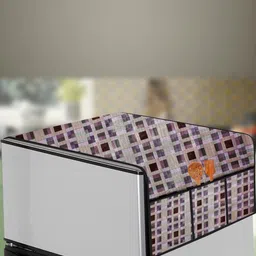 The Furnishing Tree Magenta Printed Refrigerator Cover-image-83