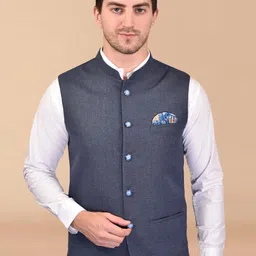 PRINTINDIA Men Woven Nehru Jacket-53