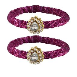 Vidhya Kangan Pink Brass Bangles-image-79