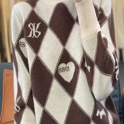 StyleCast Women Argyle Pattern Long Sleeve Mock Neck Pullover Sweater-picture-37