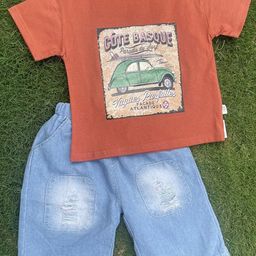 BAESD Boys Printed Round Neck Pure Cotton T-shirt With Shorts-picture-36