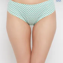 Clovia Pack Of 3 Printed Cotton Medium Waist Inner Elastic Hipster Briefs PN2927B50S-4