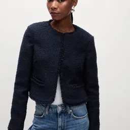 Marks & Spencer Women Washed Lightweight Tailored Jacket with Patchwork-picture-13
