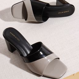 Chemistry Women Colourblocked Work Block Sandals-image-31