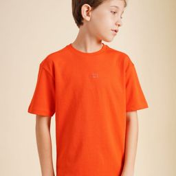 Jack & Jones Junior Boys Solid Round Neck Cotton T-shirt-picture-20