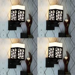Gojeeva Black Wood Square Shaped Wall Lamp-picture-38
