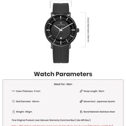 SANSIMAYO Men Dial & Straps Analogue Watch SM-WM-173-BLACK image 2