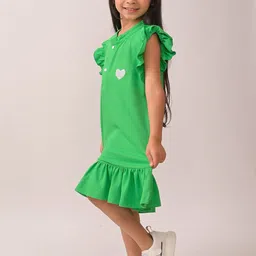 Anthrilo Flutter Sleeve Fit & Flare Dress image 2
