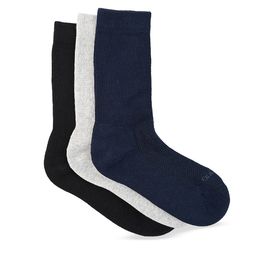 One8 Men Pack Of 3 Textured Cotton Above Ankle-Length Socks-49
