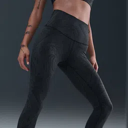 Nike Zenvy Women's Gentle-Support High-Waisted 7/8 Printed Leggings-image-5