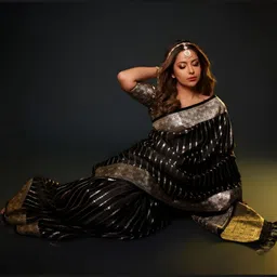 VASTRAHUT Woven Design Zari Silk Blend Heavy Work Banarasi Saree-picture-46