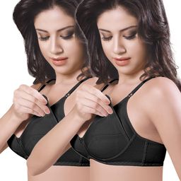 Sonari Pack of 2 Black Maternity Bras-picture-34