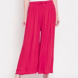 Castle Lifestyle Women Flared Palazzos-image-49