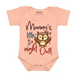 Arvesa Mommy Little Night Owl Printed Bodusuit-image-14