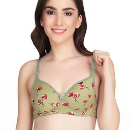 Samvar Green Cotton Non-Wired Non Padded Minimizer Bra-picture-0