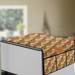 The Furnishing Tree Yellow Plastic Refrigerator Cover-image-71
