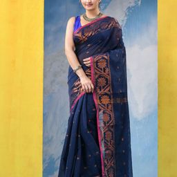 DESH BIDESH Woven Design Zari Saree-image-21