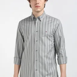 Tommy Hilfiger Men Opaque Striped Casual Shirt-picture-44