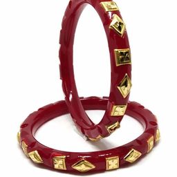 Tanvi J Copper Gold-Plated Bangles-image-55